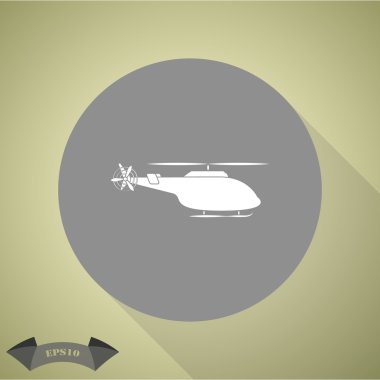 Helikopter vektör simgesi