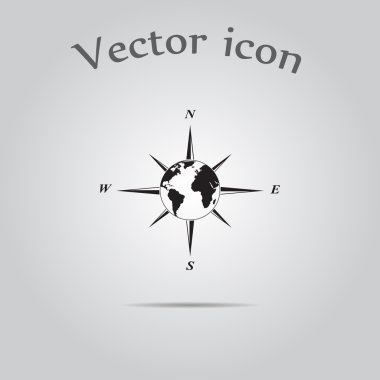 Rüzgar gülü vektör simgesi