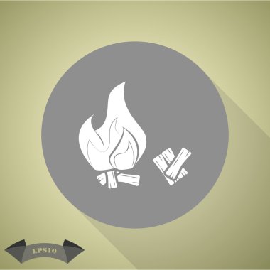 şenlik ateşi vektör simgesi