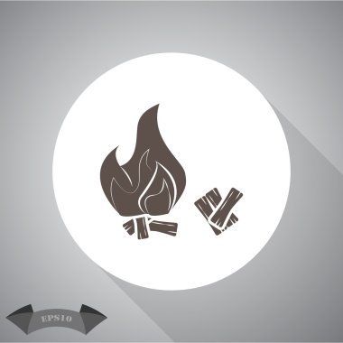 şenlik ateşi vektör simgesi