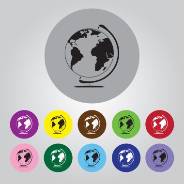 vektör küre simgeler