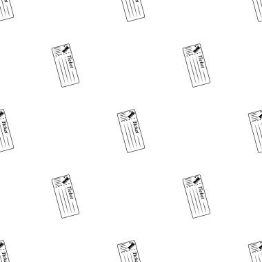 Tren Bilet vektör simgesi