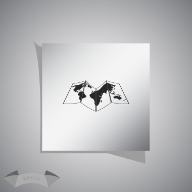 harita simge vektör