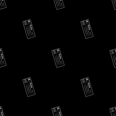 Boş bilet uçak simgesi.