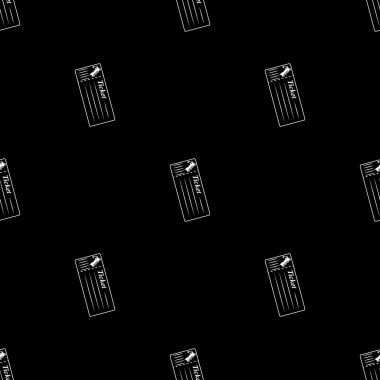 Tren Bilet vektör simgesi