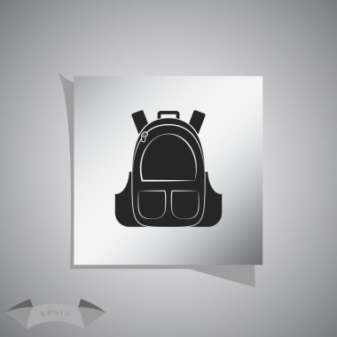 Sırt çantası vektör simgesi