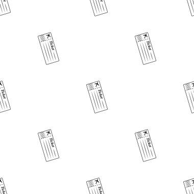 Boş bilet uçak simgesi.