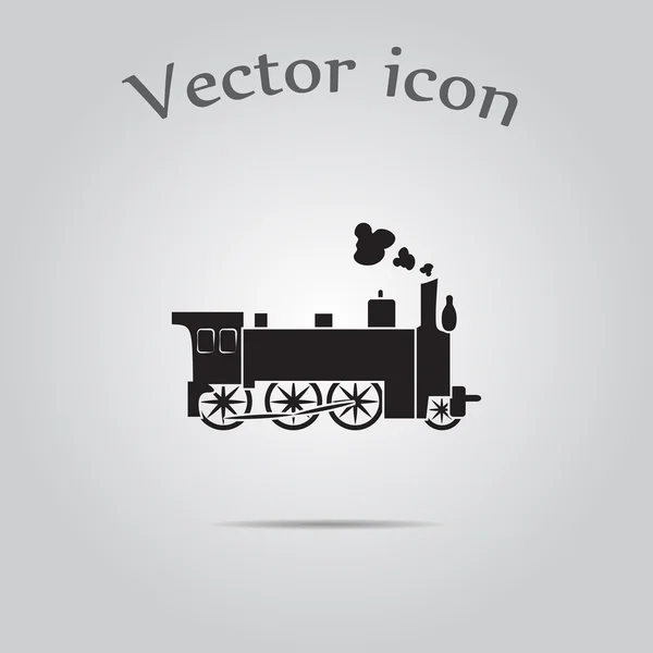 Icona del vettore locomotivo — Vettoriale Stock