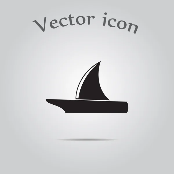 Yachtvektorsymbol — Stockvektor