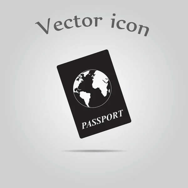 Icono de vector de pasaporte — Archivo Imágenes Vectoriales