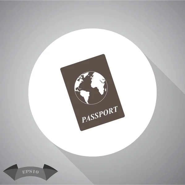 Διαβατήριο εικονίδιο του φορέα — Διανυσματικό Αρχείο