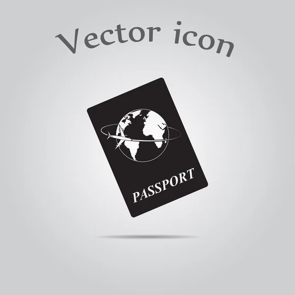 Icono de vector de pasaporte — Vector de stock