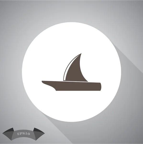 Icône vectorielle yacht — Image vectorielle
