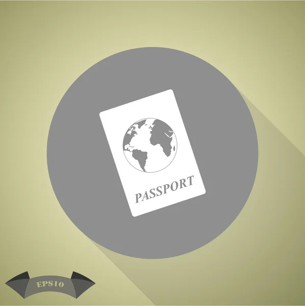 Διαβατήριο εικονίδιο του φορέα — Διανυσματικό Αρχείο