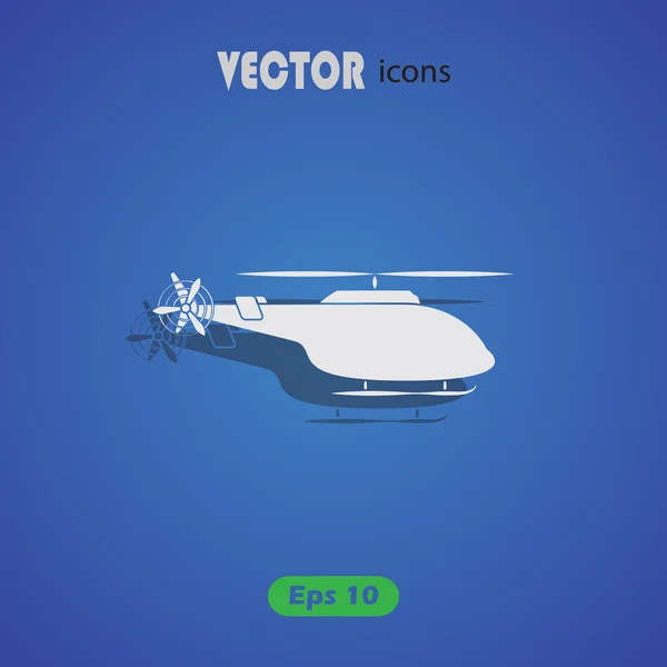 Helikopter-Vektorsymbol — Stockvektor