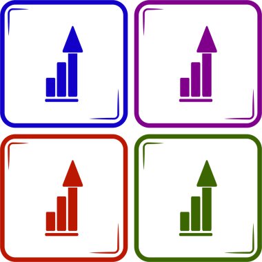 Vektör büyüyen grafik simgesi