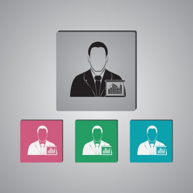 İşadamı - iş grafiği