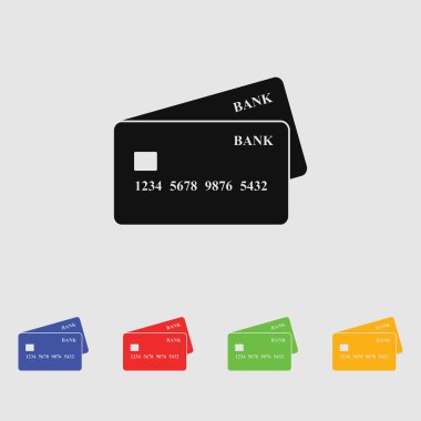 banka kredi kartı simgesi.