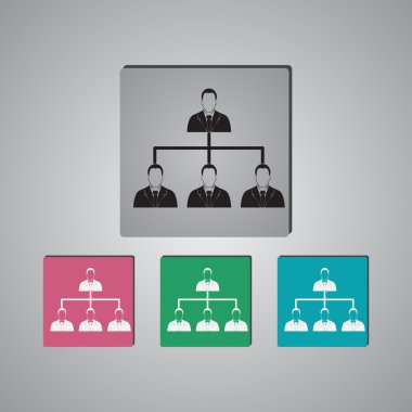 Kurumsal hiyerarşi kavramı.