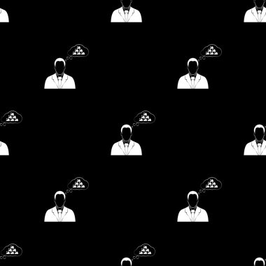 İş adamı düşünme. Vektör simgesi