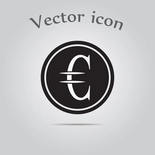 Ícone Euro cent — Vetor de Stock