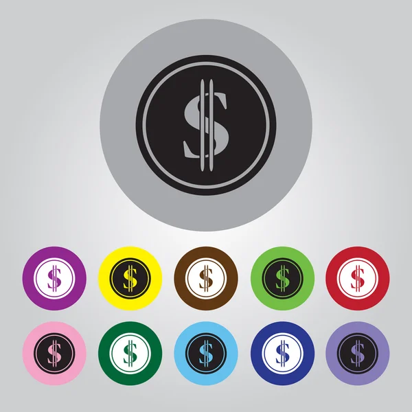 Dollar-Cent-Symbol — Stockvektor