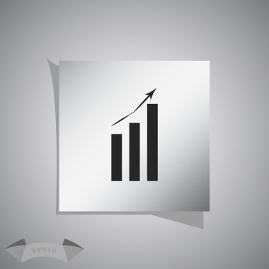 Vektör büyüyen grafik simgesi