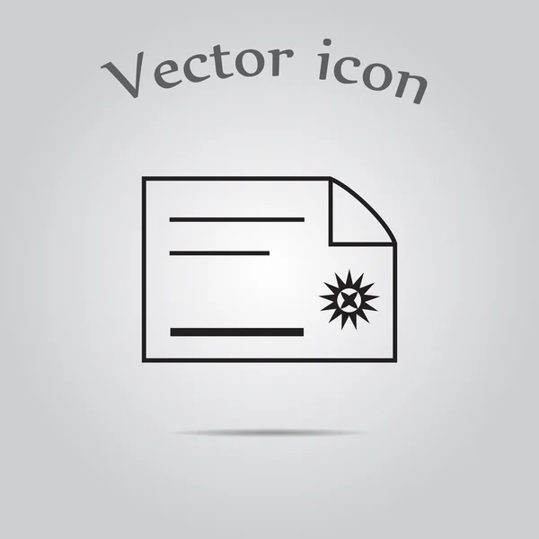 Zertifikat Vector Icon — Stockvektor