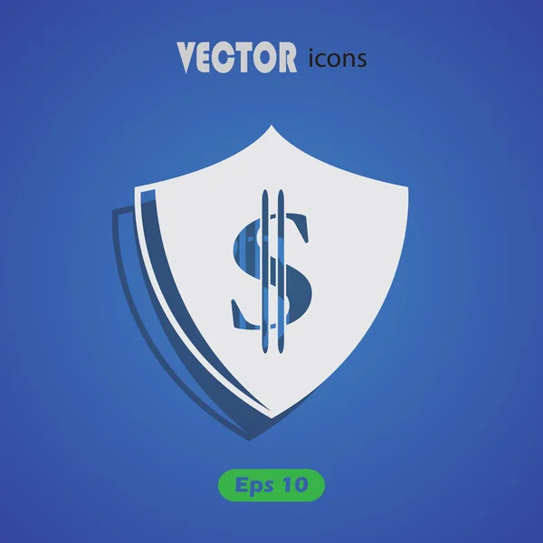 Dollar Protection vector icon. — Stock Vector