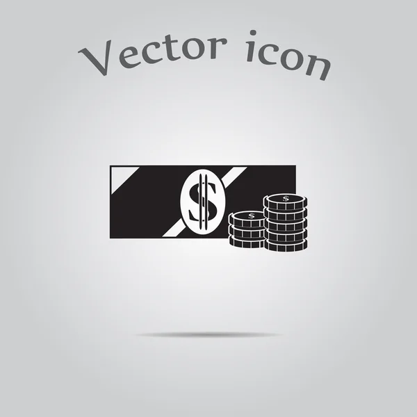 Geld-Vektor-Symbol — Stockvektor