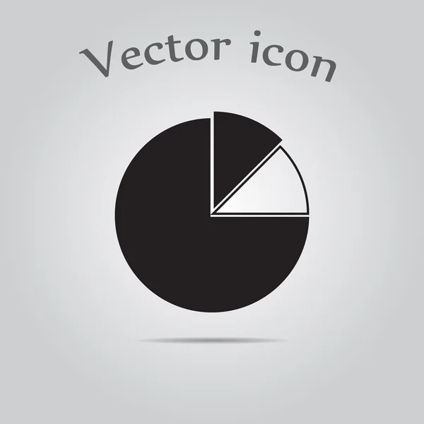 Icône graphique à secteurs — Image vectorielle