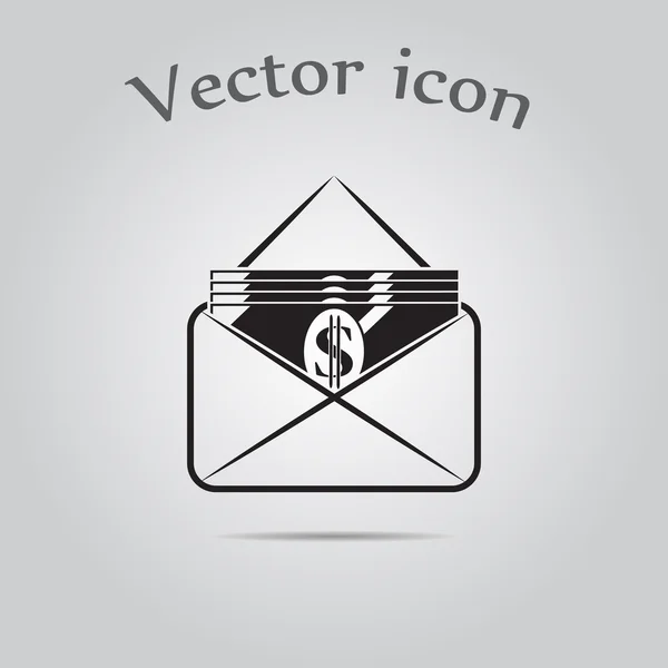 Значок денежного конверта — стоковый вектор