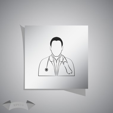 Doktor stetoskop simgesiyle