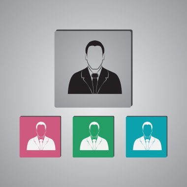 işadamı vektör simgesi.