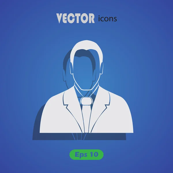 Hombre de negocios vector icono . — Vector de stock