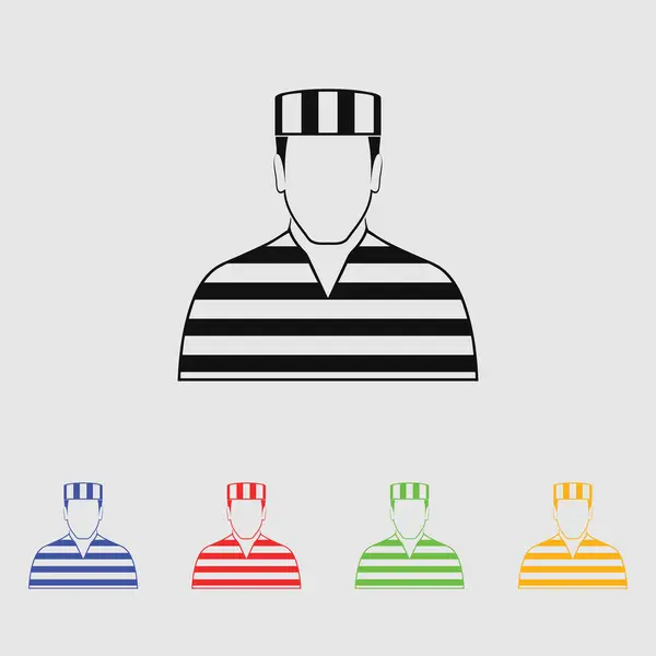 Prisoner Vector icono — Archivo Imágenes Vectoriales