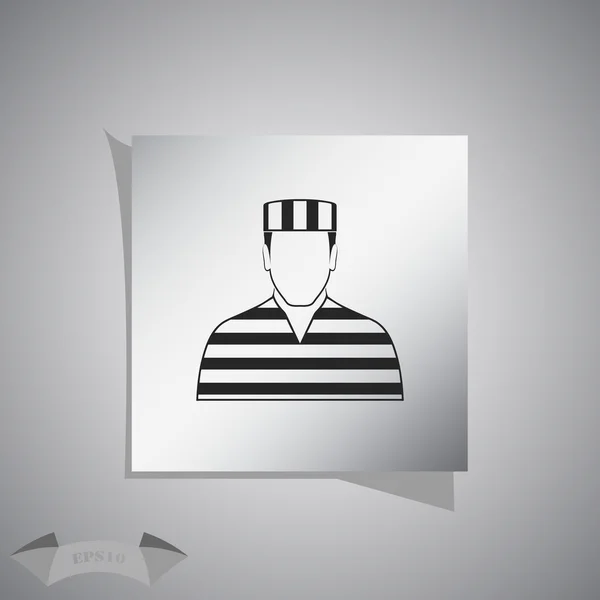 Prisoner Vector icono — Archivo Imágenes Vectoriales