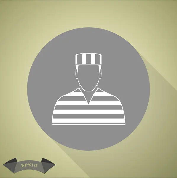 Prisoner Vector icono — Archivo Imágenes Vectoriales