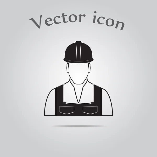 Icône vectorielle travailleur. — Image vectorielle