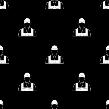 İşçi vektör simgesi.