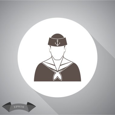 Denizci vektör simgesi