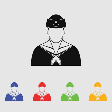 Denizci vektör simgesi