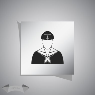 Denizci vektör simgesi