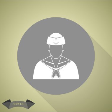 Denizci vektör simgesi