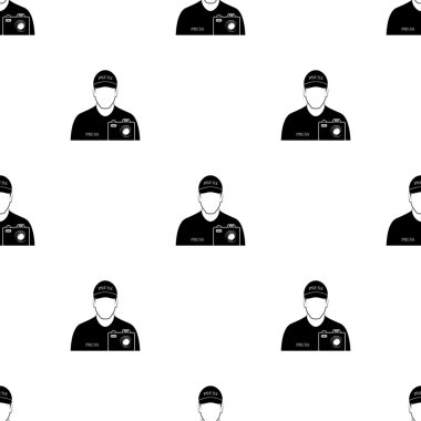 Basın fotoğrafçısı fotoğraf kamera vektör simgesi ile