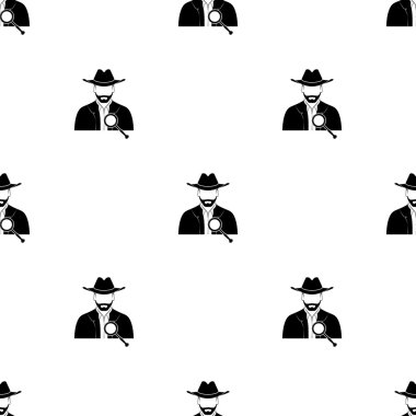 Dedektif vektör simgesi