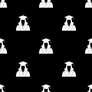 Mezun öğrenci. Vektör simgesi