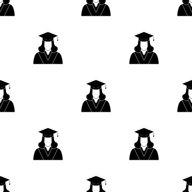 Mezun öğrenci. Vektör simgesi