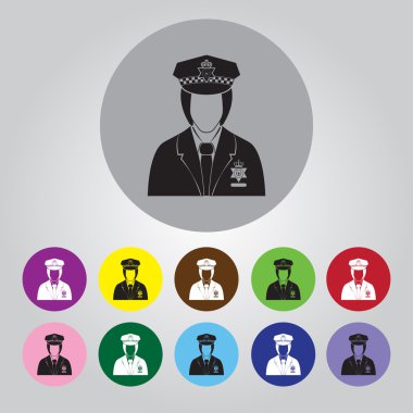 İngiltere'de polis vektör simgesi