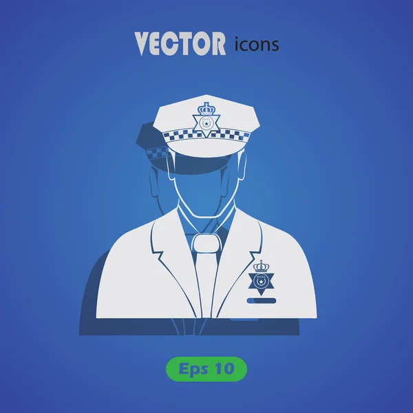 Policía de Inglaterra Vector icono — Vector de stock